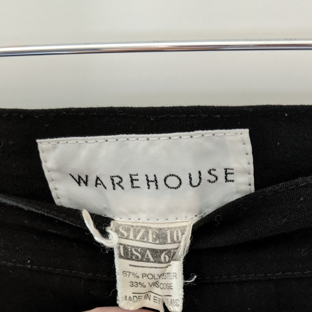 Warehouse High Waisted Dress Shorts Black - Picture 4 of 5